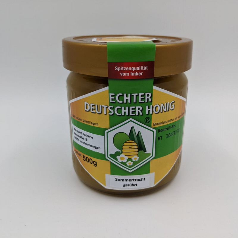 Bio Honig 500g Sommertracht gerührt